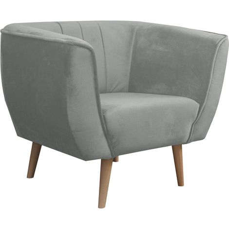 Sillón Glenview 105, Kronos 53, 75x82x74cm, Tapiz, Patas: Madera, 0