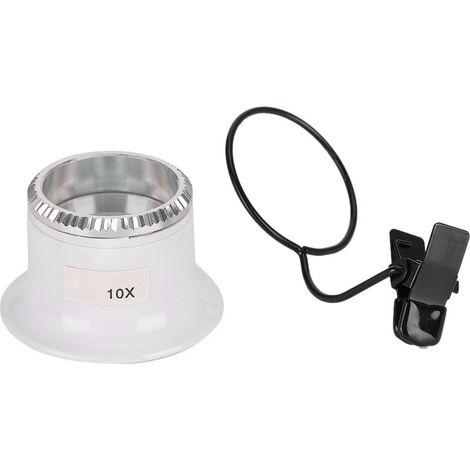10 clips loupe horloger grossissante pour réparation bijouterie, verres de montre loupe optique outil (1/5)