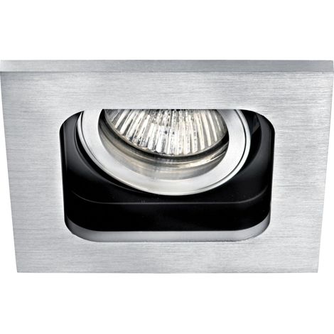 SQUARE 50-12 Encastré GU5,3 carré orientable et basc. alu Lpe non incl. ARIC 4669