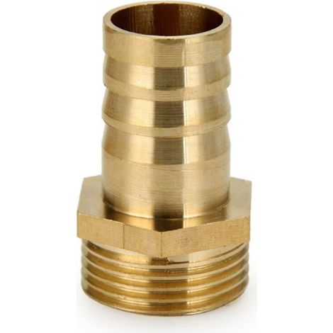 4pcs Raccord Cannelé Laiton Tuyau Connecteur Adaptateur 6mm4.5mm Barbeléx Mâle 1/4" G (1/4)