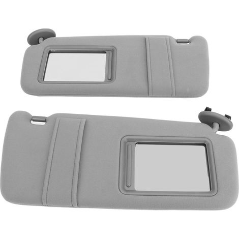Paire de Pare-Soleil Auto Plastique Gris avec Miroir 74320 06800 B0 pour Camry 2007-2011 (1/5)