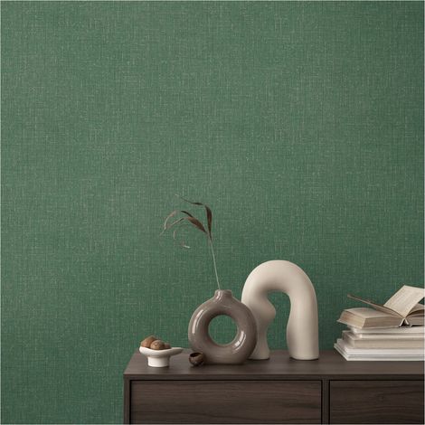 A.S. Creation Vliestapete 10.05 x 0.53 m Livingwalls Unitapete Grün 790673 Einfarbig CosmoLiving by Cosmopolitan (1/5)