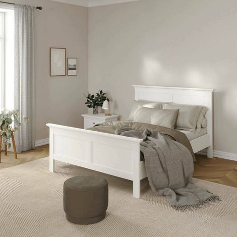 Lit Simple Clan, Taille Matelas 150x200 cm, Sommier Inclus (1/5)