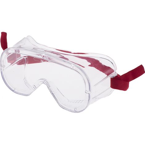 3M – Lunettes-masque de protection anti-buée – Protection oculaire EN166 F, T – Matériau PVC et optique polycarbonate – Série 4800AF