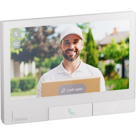 Poste intérieur Classe 300X Blanc avec boucle inductive BTICINO BT344745 (1/4)
