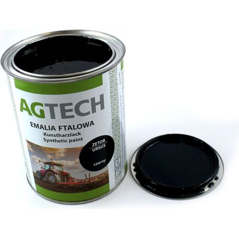 Peinture émail noire en pot de 0,8 l pour capot et aile Zetor Ursus C-360 C-330
