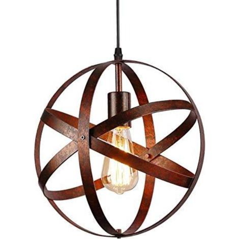GOECO Lampada a Sospensione Vintage,Lampadario Industriale, E27 Retrò Lampada da Soffitto Regolabile Per Il Ristorante Dining Room Kitchen 30cm (1/5)