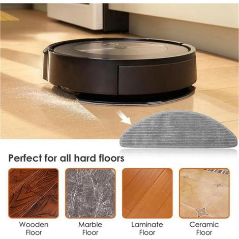 Serpillière Microfibre - Pour Robot Aspirateur Combo I5 I5+ J5 J5+ - Lavable Réutilisable - Gris - 16 Pièces (1/5)