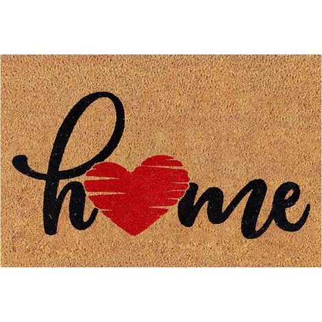 Tapis De Sol - Tapis D'Accueil Anti-Dérapant Imprimé Cœur Et Motif Amour - Pour Intérieur Et Extérieur - Salle De Bain Chambre Salon Cuisine - 1 Pièce (1/5)