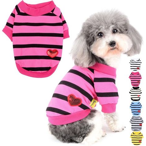 Chaleco transpirable y ligero para mascotas, Para perros pequeños (Bulldogs franceses, carlinos, Yorkshire Terriers), Morado claro, talla S (1/5)
