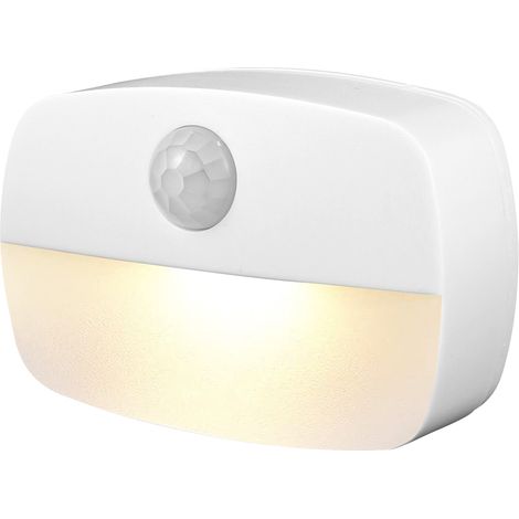 Détecteur de mouvement LED veilleuse alimentée par batterie, lampe murale de chambre à coucher, lumière intelligente (1/5)