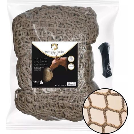 Rete per Rotoballa fieno diam 160x155 cm Cavallo Box maglia 60/45 mm (1/3)
