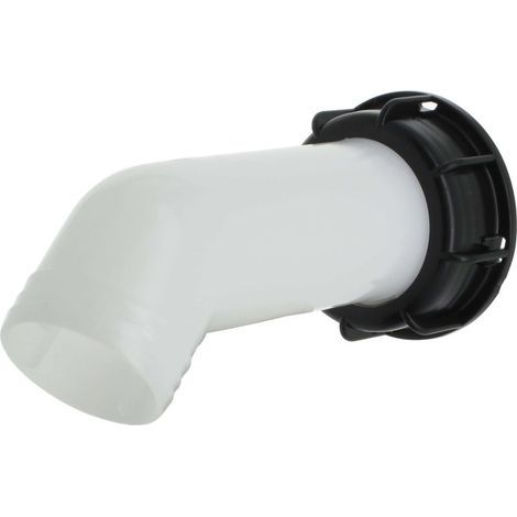 Multicuves – Raccord cuve eau 1000L S60X6 – Prolongateur cannelé diamètre 40 mm – Fixation directe sur vanne – Pour récupération d'eau de pluie