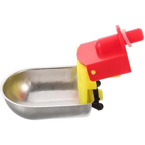 Abreuvoir Automatique Gobelet en Plastique et Mécanisme Anti-Fuite en Acier Inoxydable Structure Stable pour Volailles et Cailles pour Poulailler et Cages (1/5)