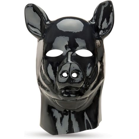 Schweinehauben-Eindringling mit roter Kapuze und Maske (1/4)