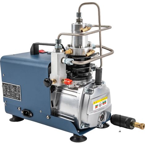 Compresseur d'air haute pression, 1,8 kW, matériaux durables, 220V, Bleu, UE (1/2)