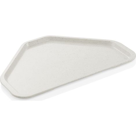 Plateau trapézoïdal en Polyester gris granit L 480 mm l 340 mm - Was Germany