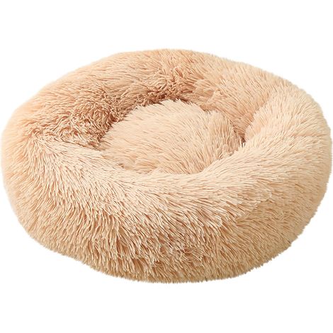 Lit Pour Chien - Lit Ronde Anti-Anxiété Avec Bord Relevé - Pour Chiens Petits Moyens Et Grands - Lavable En Machine - 1 Pièce (1/4)