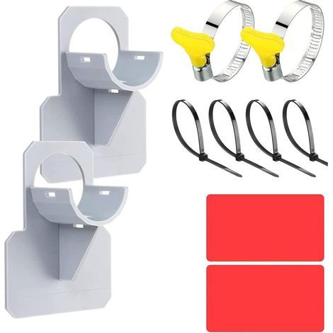 PCS Water Hose Support, Prevents Falling, Swimming Pool Accessory, for Hoses with a Diameter of 26-38mm (Grey) (1/4)
