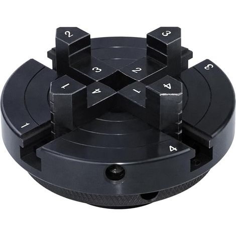Wood Lathe Chuck, 102 mm 4 Jaws Automatic Centering Lathe Chuck M33 with Adapter M18(1) (1/4)