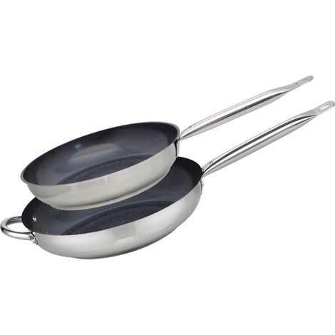 Set de 2 Poêles 28 et 32 cm céramique sans PFAS Profi Therm Platinum Elo (1/5)
