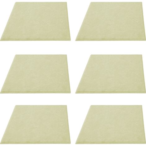 Panneau d'absorption acoustique 6 pièces, insonorisant épais antidéflagrant, réduction de réverbération, absorbeur sonore (Jaune) (1/5)