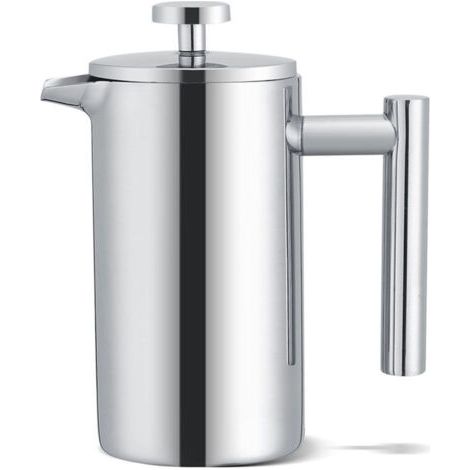 royaluxe-Cafetière à double paroi en acier inoxydable de 350 ml cafetière à piston avec filtre (1/4)