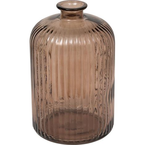 Vase Design en Verre "Luz" 23cm Marron (1/3)