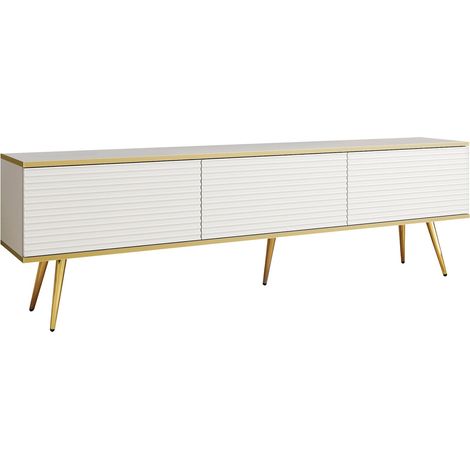 Mueble TV Princal III, Blanco, Número de puertas: 0, Número de cajones: 0, 175x53x32cm