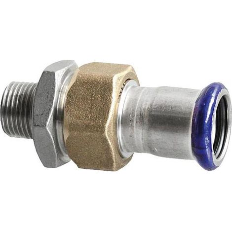 Raccord a sertir inox contour M Raccord de transition fem/male), 22 mm x 1" (1/3)