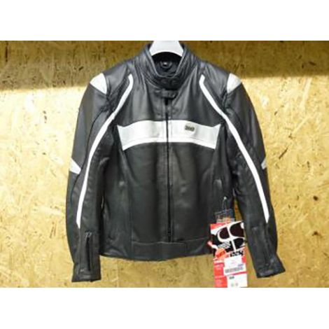 [JAMAIS UTILISE] Blouson veste cuir noir IXS taille 42 pour moto route motard (1/2)