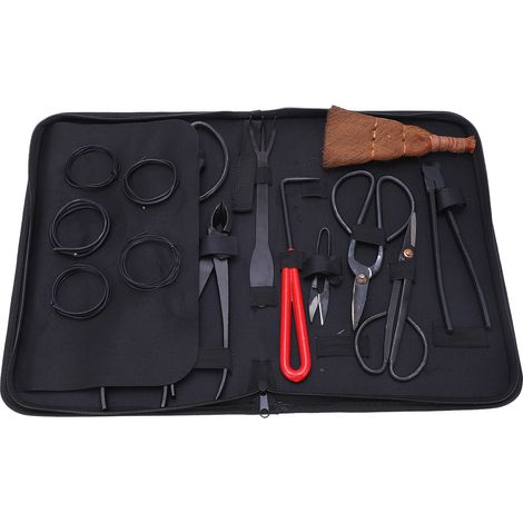 Ensemble d'outils pour bonsaï, coupe-feuilles en acier au carbone, sécateur, Kit de matériel de râteau, fourniture de jardin (1/4)