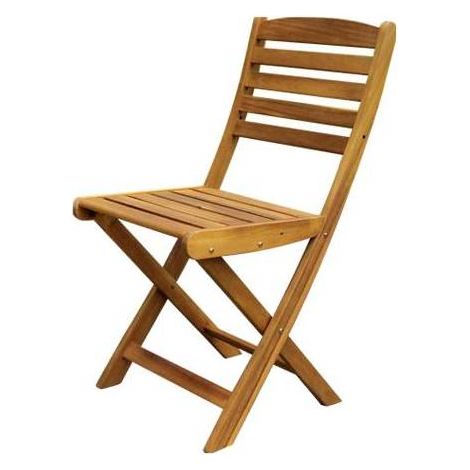 2PZ SEDIA LEGNO PIEGHEVOLE SENZA BRACCIOLI CM 40X53X82
