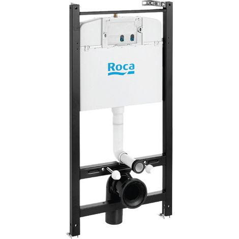 Roca – Bâti-support WC A89011001B – Capacité 400 kg – Réservoir encastré avec commande frontale – Chasse d'eau 6L (1/4)