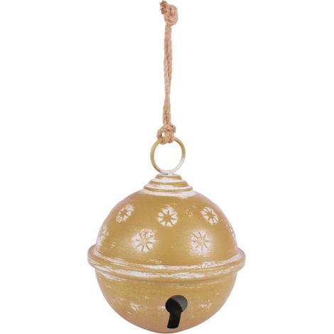 Boule en métal or, diam. 23 cm (lot de 3)