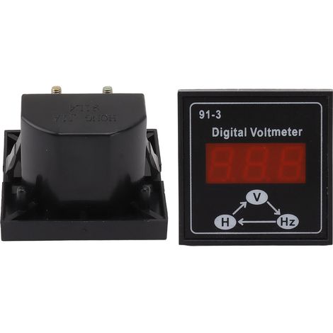 Voltmètre numérique 91 3 pour groupes électrogènes essence/diesel, accessoires 220 V/380 V, monophasé/triphasé (1/5)