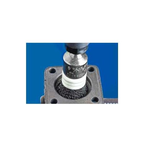 PFERD TOOLS Pinselbürste mit Stützring ungezopft PBUR Ø25 mm Schaft-Ø6 mm Stahl-Draht-Ø0,20 10 Stk (1/4)