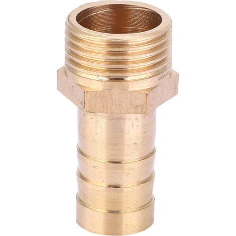 5-teiliges G3/8-Außengewinde-Messing-Anschlussstück für 12-mm-Schläuche – Schlauchtülle mit Olivenform