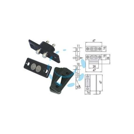 COPPIA CONTATTI ELETTRICI A PRESSIONE 06511 - (06511000)
