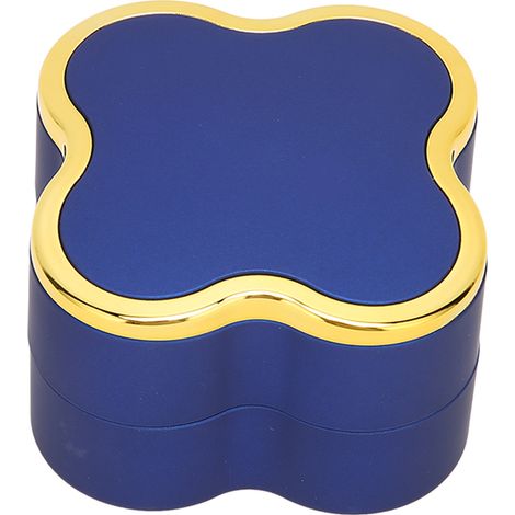 Boîte à bijoux lumineuse LED pour colliers - Idéale pour fiançailles, mariage ou cadeau - Bleu marine (1/5)