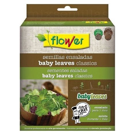 FLOWER Mezcla de Semillas Ensalada Babyleave Classic, 100 gr