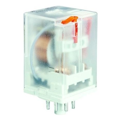 Relé industrial R15-2012-23-1024-WT, contactos 2P, carga máxima 10 A/230 V CA, bobina 24 V CC, WT (1/2)