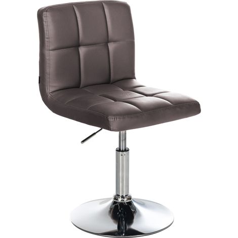 Sedia lounge Palma V2 in similpelle marrone (1/5)