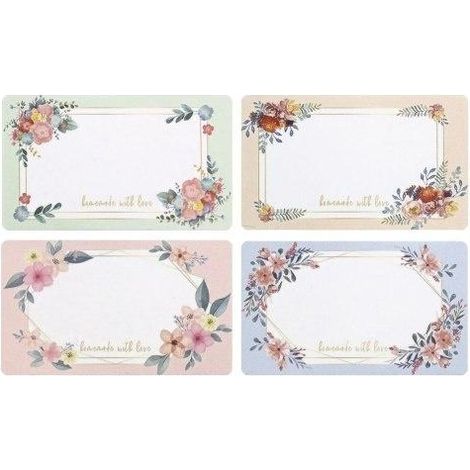Etichette adesive a forma di fiore, 250 pezzi