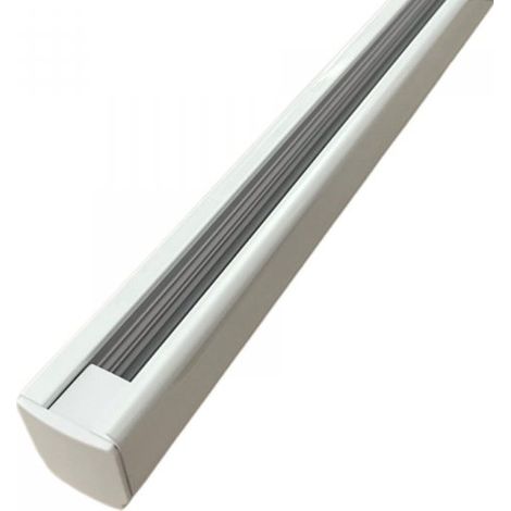 Sistema Illuminazione Binario Trifase Bianco, Binario Connettori Giunti Accessori (Binario 2M)