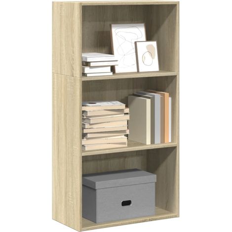 Bücherregal Sonoma-Eiche 60x30x114 cm Holzwerkstoff