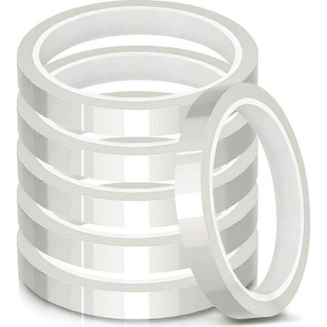 Ruban adhésif haute température 10 mm 33 m, ruban de transfert thermique pour sublimation sur t-shirts pour presse à chaud pour couvercle électronique (6) (1/5)