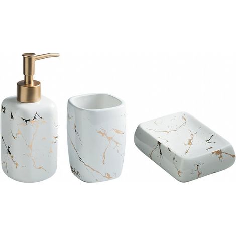 Kit de salle de bain 4 pièces blanc
