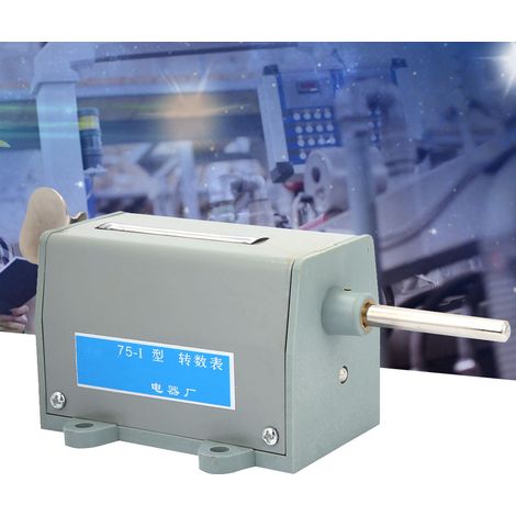 Compteur mécanique rotatif à 5 chiffres, réinitialisable par un mécanisme de traction, comptage manuel à la main (1/5)