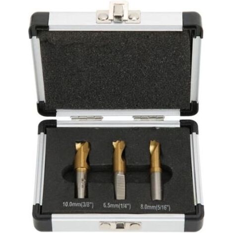 3Pcs Foret à Dépointer, 6.5mm/8mm/10mm Foret Coupeur de Soudage par Points Ensemble Fraises à Dépointer pour Enlever les Joints de Soudure en Tôle (1/3)